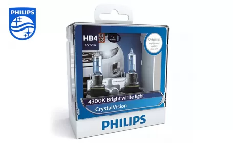 ​PHILIPS CrystalVision Headlight bulb HB4 12V 60W P22d 9006CVSM 867000119022
