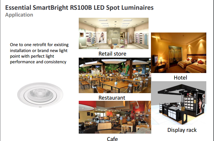 PHILIPS Eyecomfort LEDSPOTLIGHT SL201AD R70 4.5W 4000K 929002255501