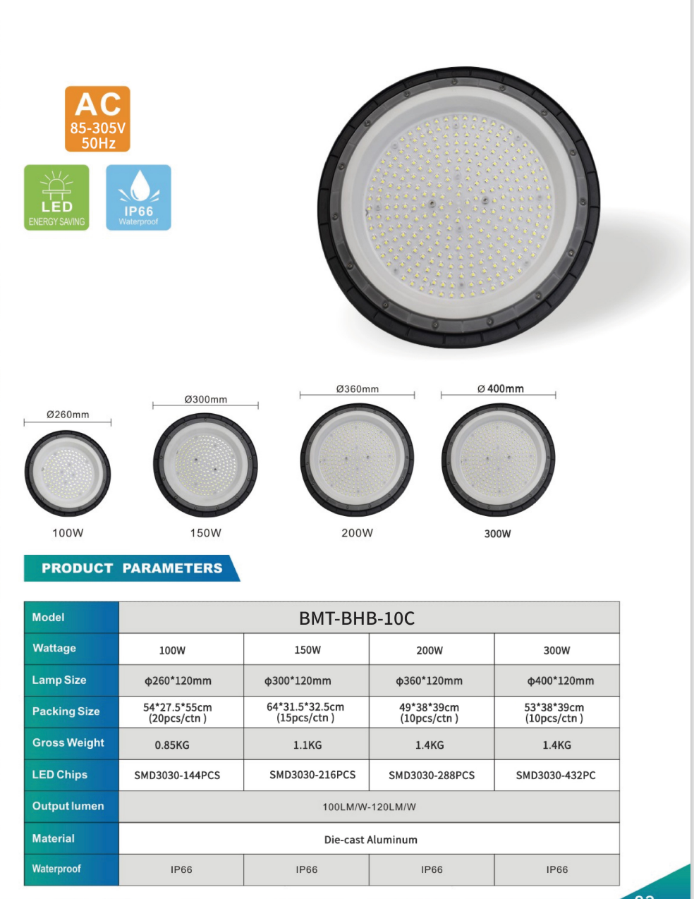 PHILIPS OEM High bay light BMT-BHB-10C PHILIPS led chip Philips driver 5 years warranty