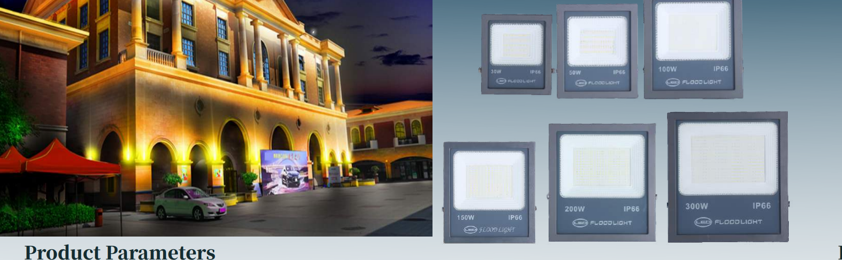 PHILIPS OEM LED Flood Light BMT-BFL10F High Lumens Aluminum Outdoor flood light IP66 20w 30w 50w 100w 150w 200w 300w LED Floodlight