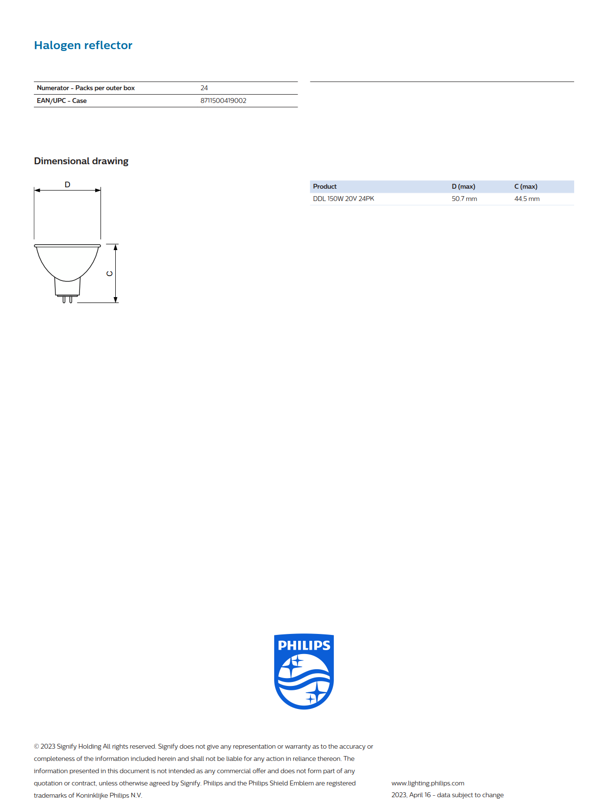 PHILIPS Halogen bulb 14501 150W GX5.3 20V Microscope halogen lamp cup DDL projector light source 315093  923921419794