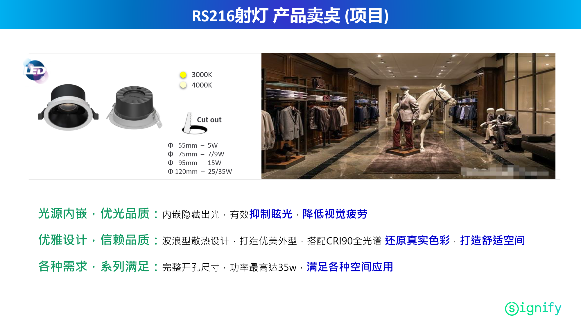 PHILIPS LED Spot Light RS216 RC Rd D120 35W 30K 24D WH 929004152110 PHILIPS LED Spot Light RS216 RC Rd D120 35W 30K 24D WH 929004152110