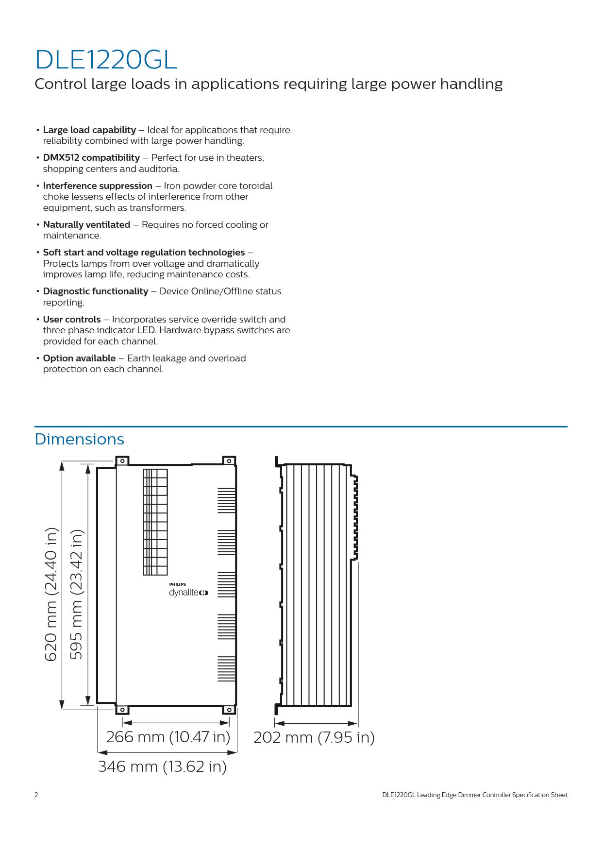Signify Dynalite PHILIPS Dynalite DLE1220GL Leading Edge Dimmer Controller 913703016009 Signify Dynalite PHILIPS Dynalite DLE1220GL Leading Edge Dimmer Controller 913703016009