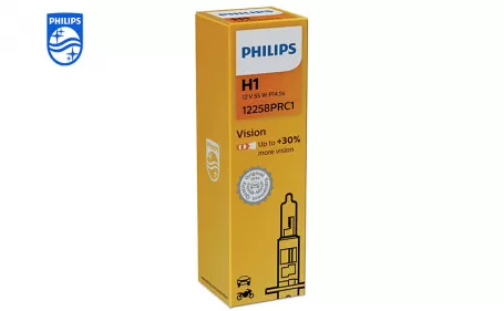 PHILIPS Vision car headlight bulb H1 12V 55W 12258PRC1 PK14,5s 867000111606