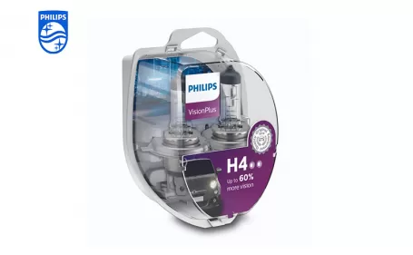 PHILIPS Vision plus car headlight bulb H4 12V 60/55W P43t-38 12342VPS2 928205117120
