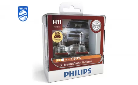 PHILIPS X-tremeVision G-forcecar headlight bulb H11 12V 55W PGJ19-2 12362XVGS2 867000163505