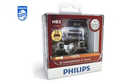PHILIPS X-tremeVision G-forcecar headlight bulb HB3 12V 60W P20d 9005XVGS2 867000163519