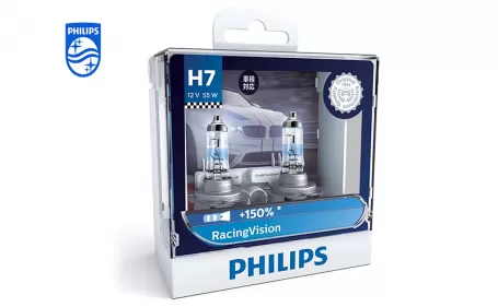 PHILIPS RacingVision car headlight bulb H7 12V 55W PX26d 12972RVS2 86700014069