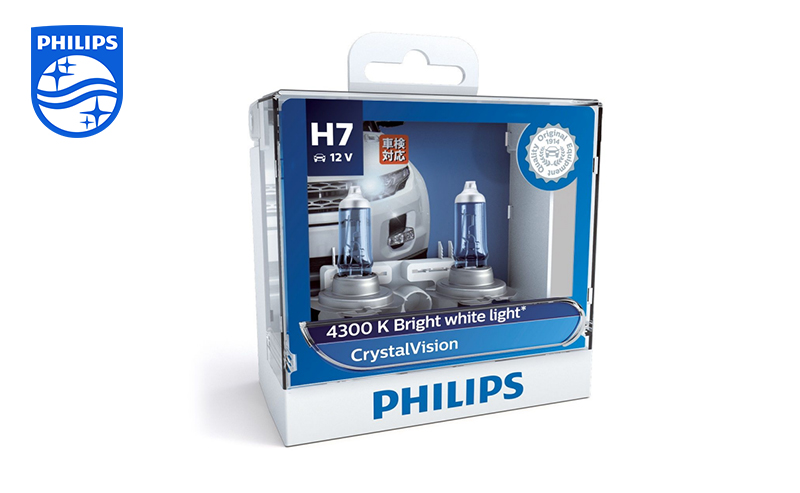 PHILIPS CrystalVision Headlight bulb H7 12V 55W PX26d 12972CVSM ...
