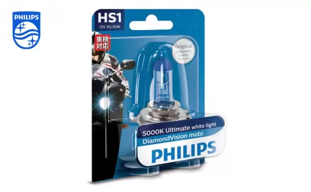 PHILIPS DiamondVision Moto Headlight bulb HS1 12V 35/35W 12636DVB1 P32d 867000156374