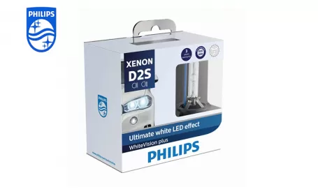 PHILIPS Xenos WhiteVision gen2 Headlight bulb D2S 85V 35W 85126WHV2X2 P32d-2 867000142747